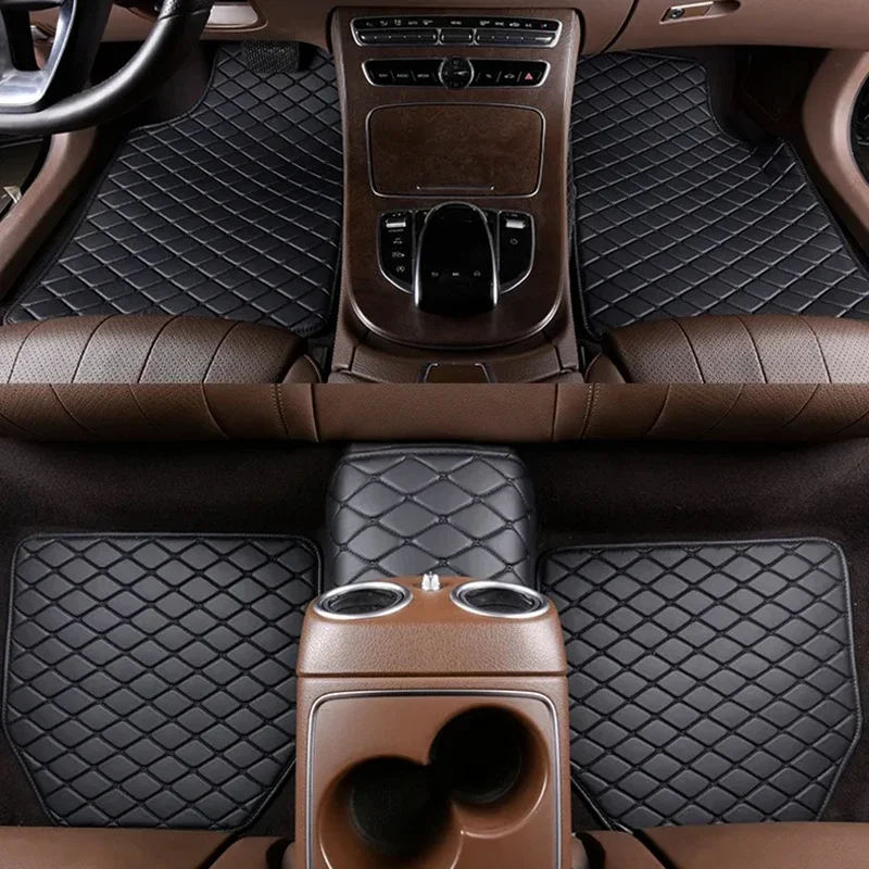Car Floor Mat Rubber - Автомобильные коврики, 5 шт., искусственная кожа,