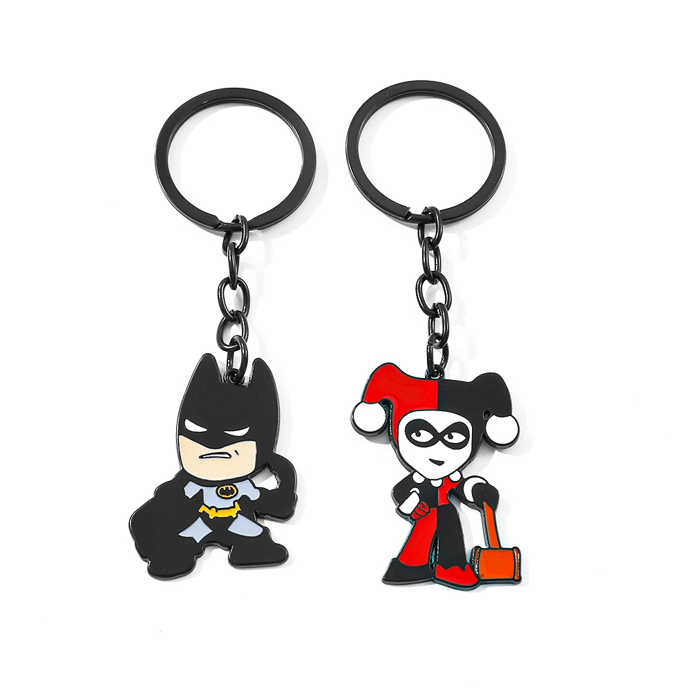 Car Accessories Cute - Анимированный брелок-фигурка Бэтмена, мультяшный брелок для