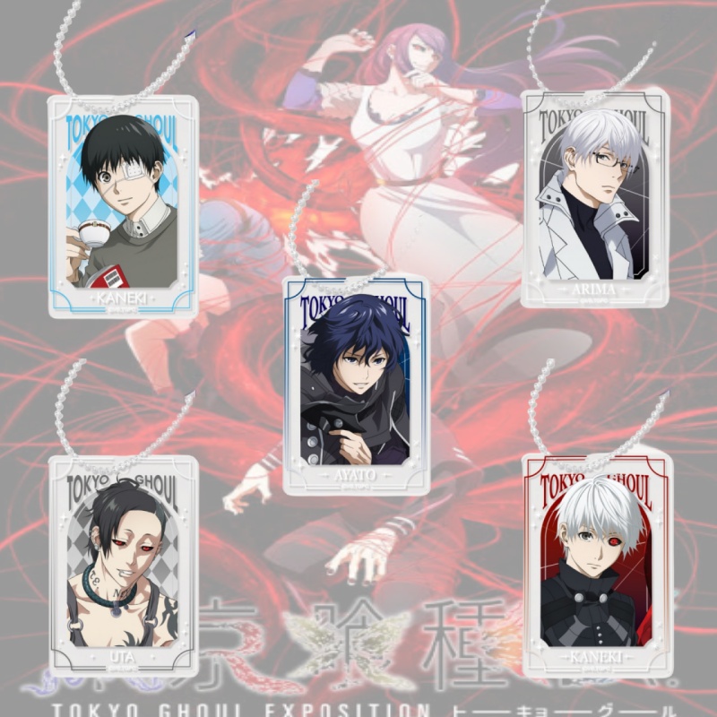 Car Accessories In Tokyo - Акриловые брелоки-подвески Tokyo Ghoul 6 см,