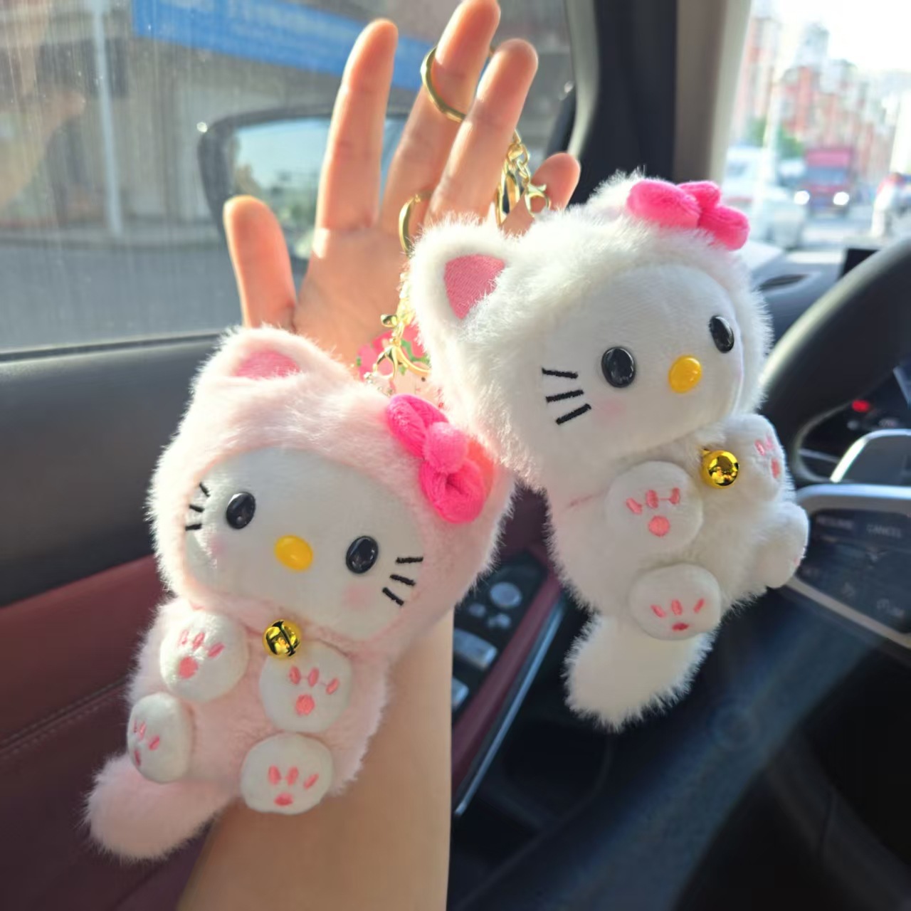 Car Accessories Cute - Милый кулон HelloKitty Bell Cat, украшение
