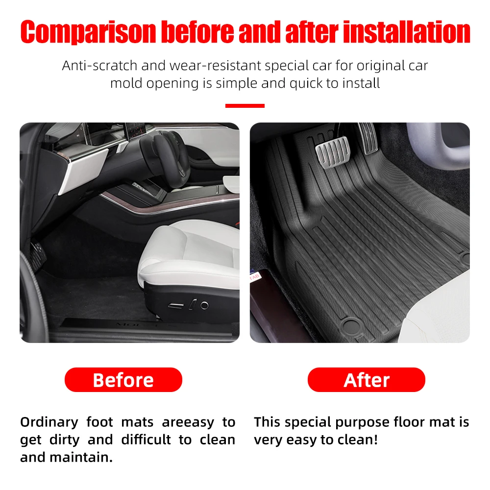 3D-коврики TPE для Porsche Mac – обзор и цена Car Floor Mat Rubber